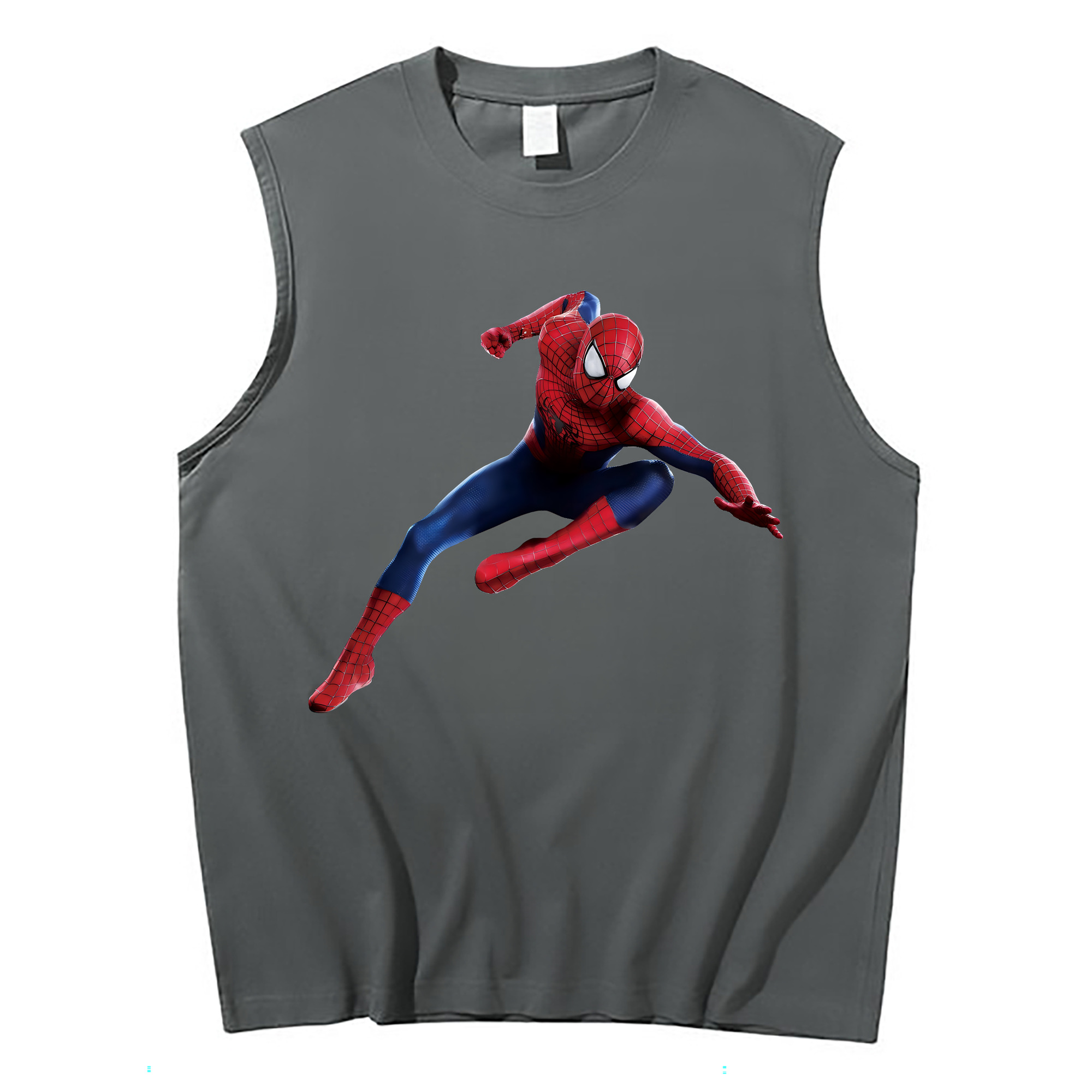 （画像用） Spider Man スパイダーマン コットン100％タンクトップ（フロントプリント）
